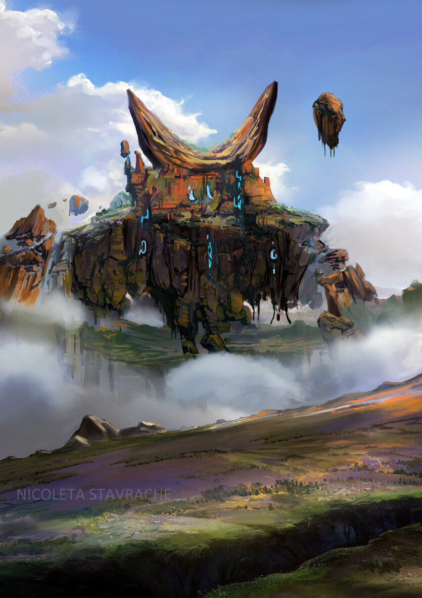 ArtStation Magical floating city