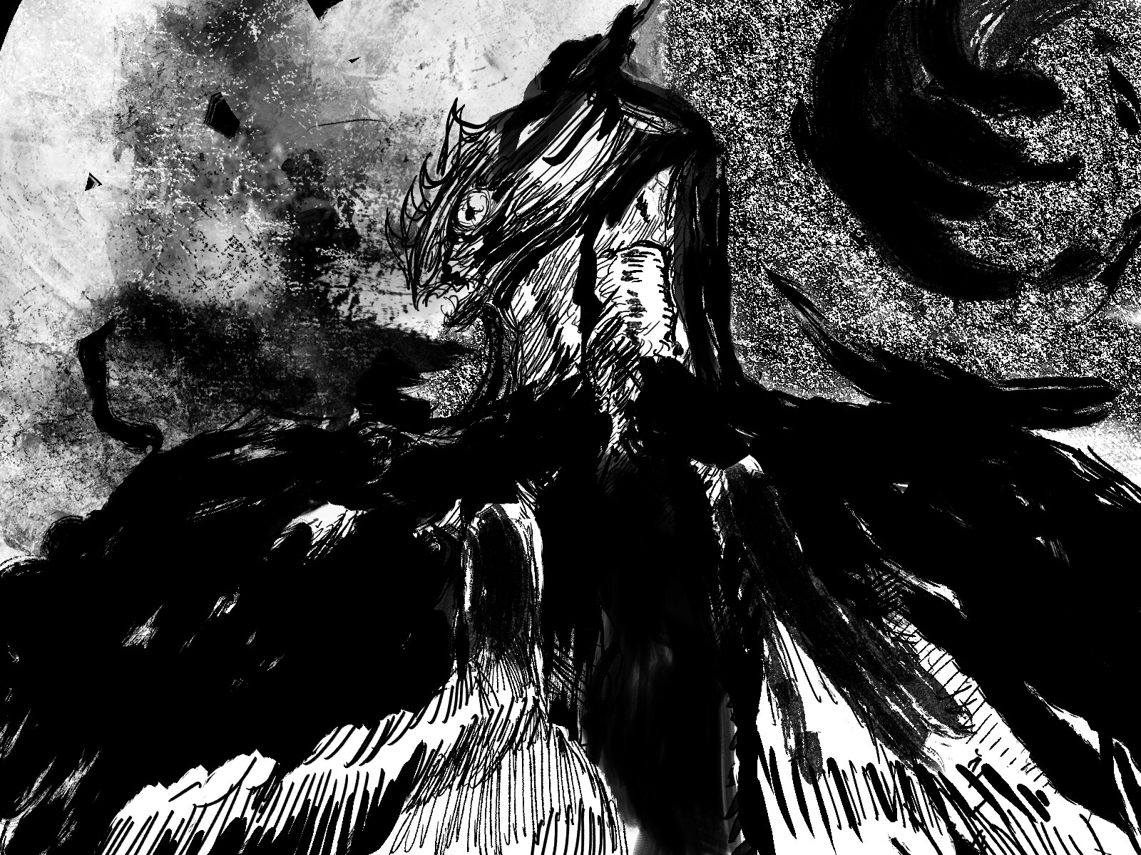 ArtStation on black wing