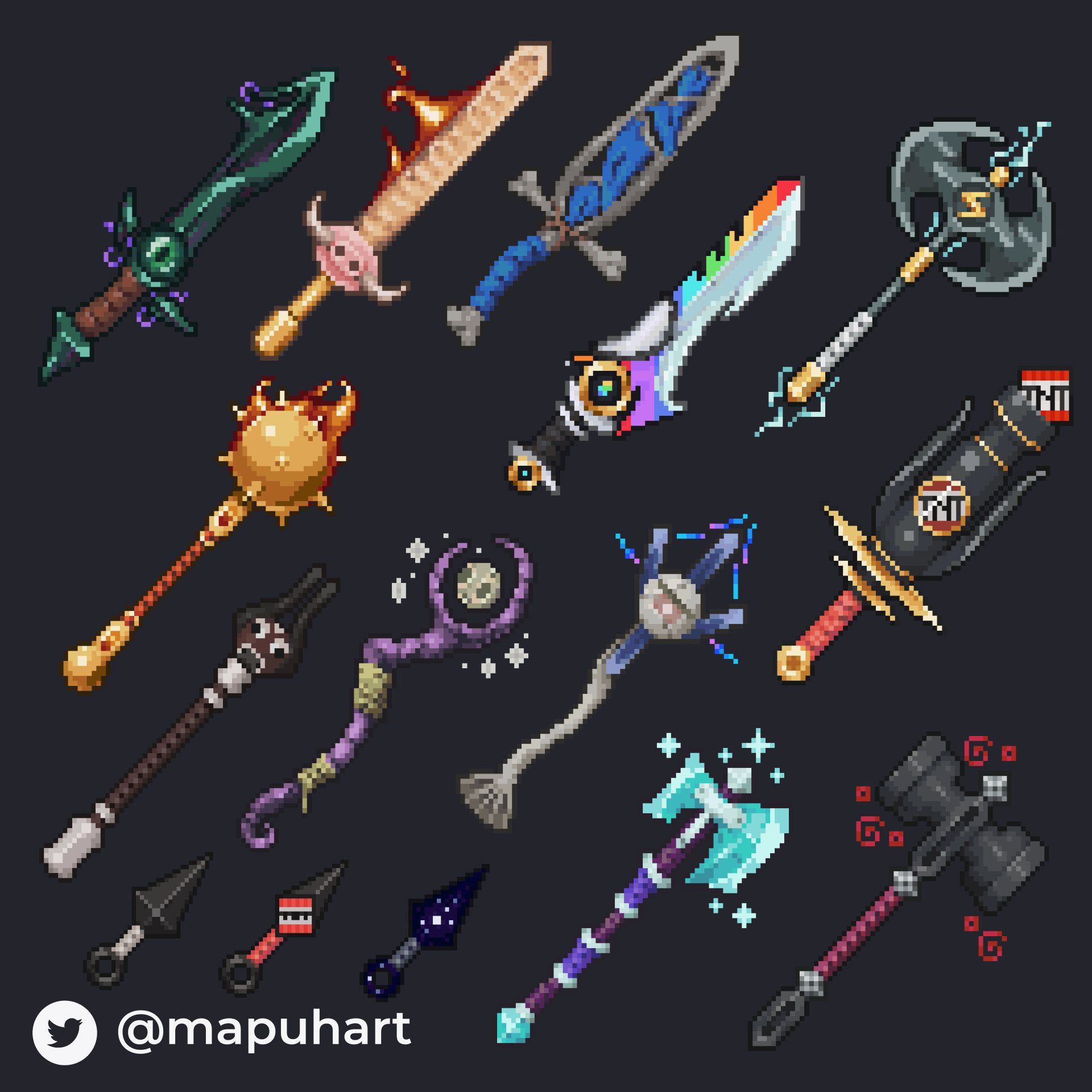 ArtStation Magical Weapons
