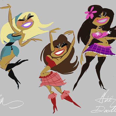 Marc mp perry girl doodles practice