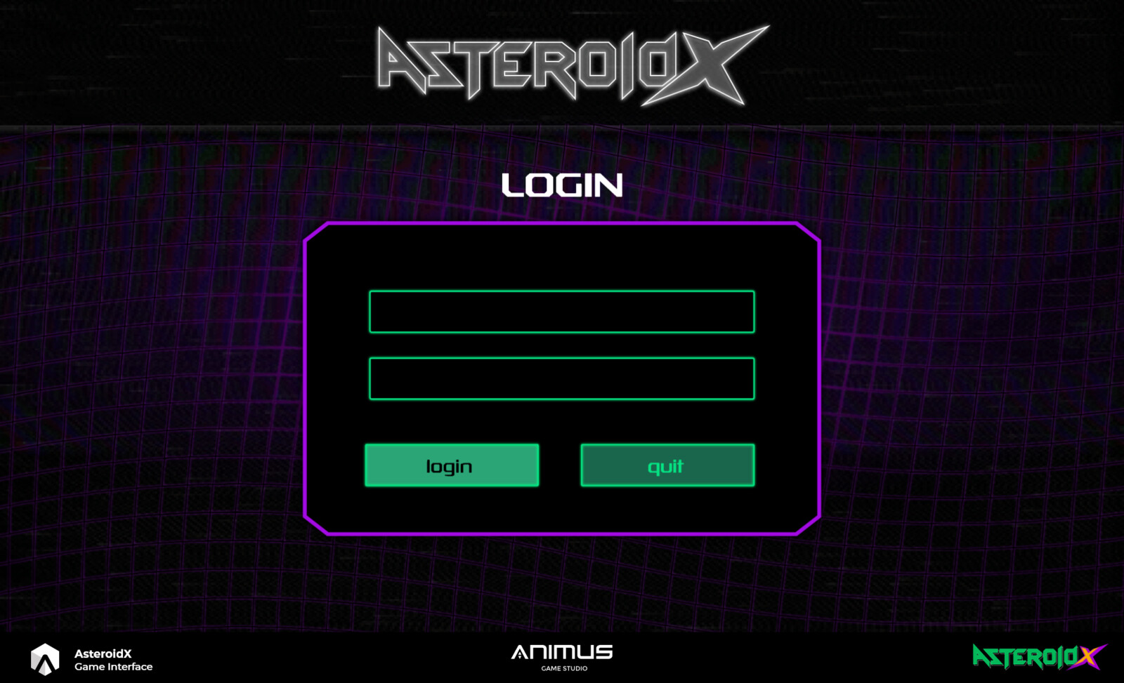 AsteroidX - Game Interface | UI/UX