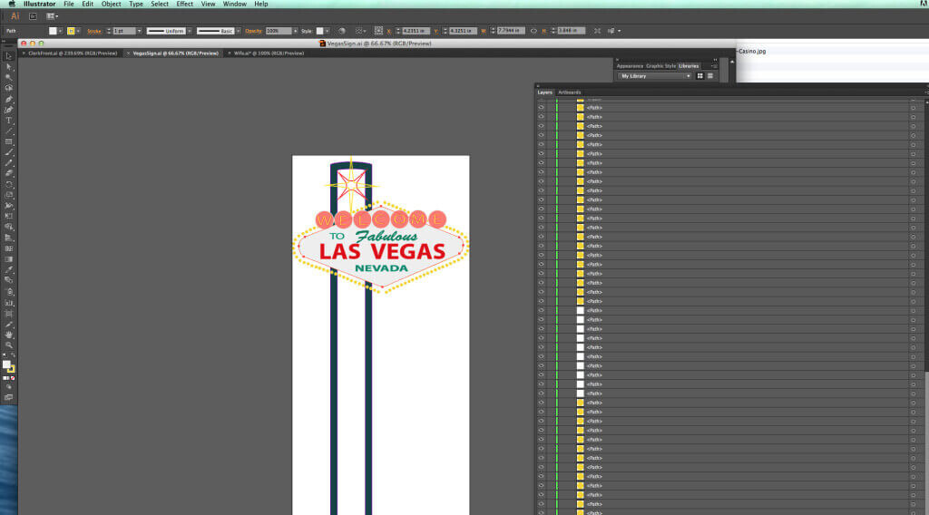 Adobe Illustrator file of the iconic Las Vegas sign.

 
