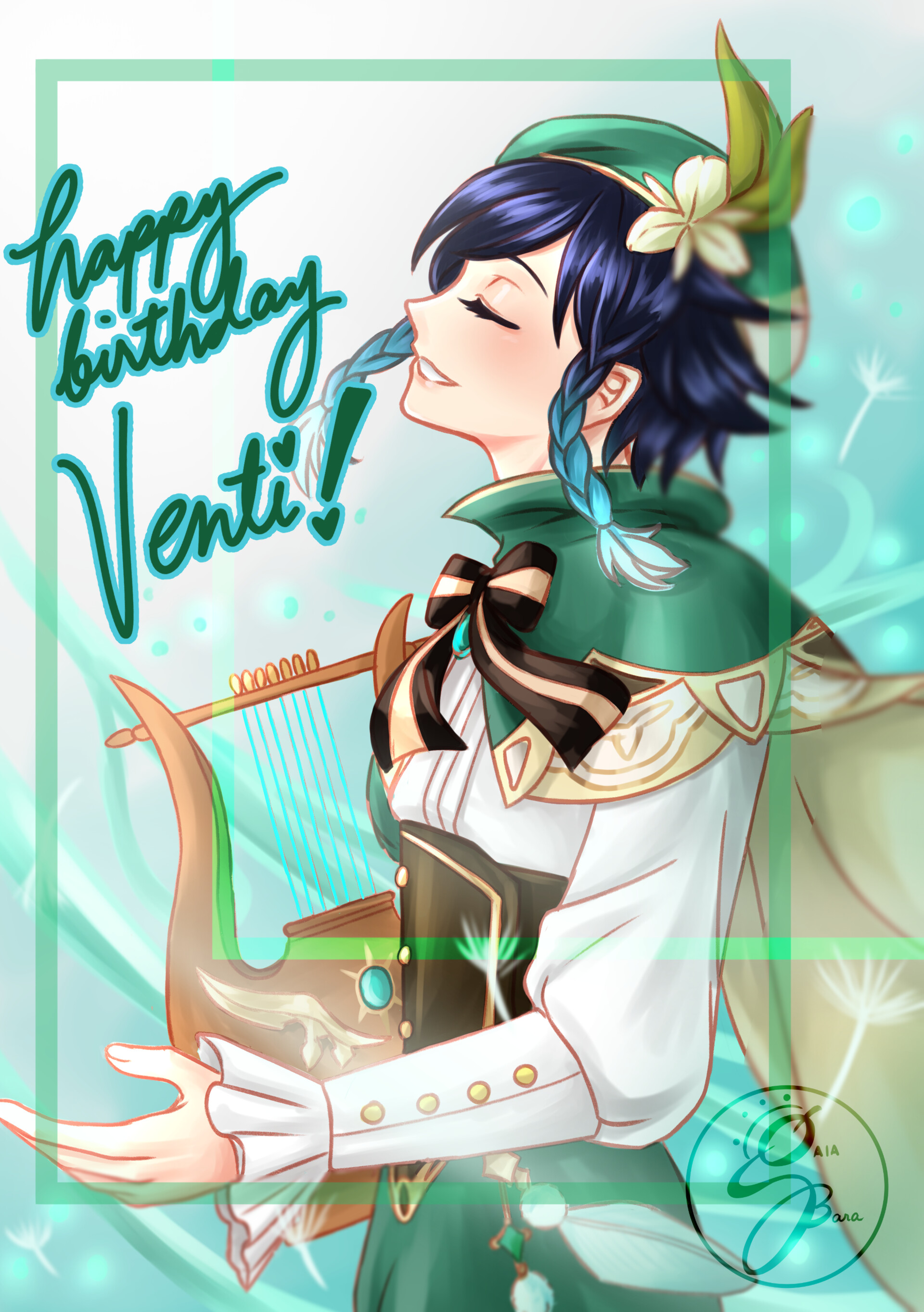 ArtStation Venti Birthday Fanart 2022