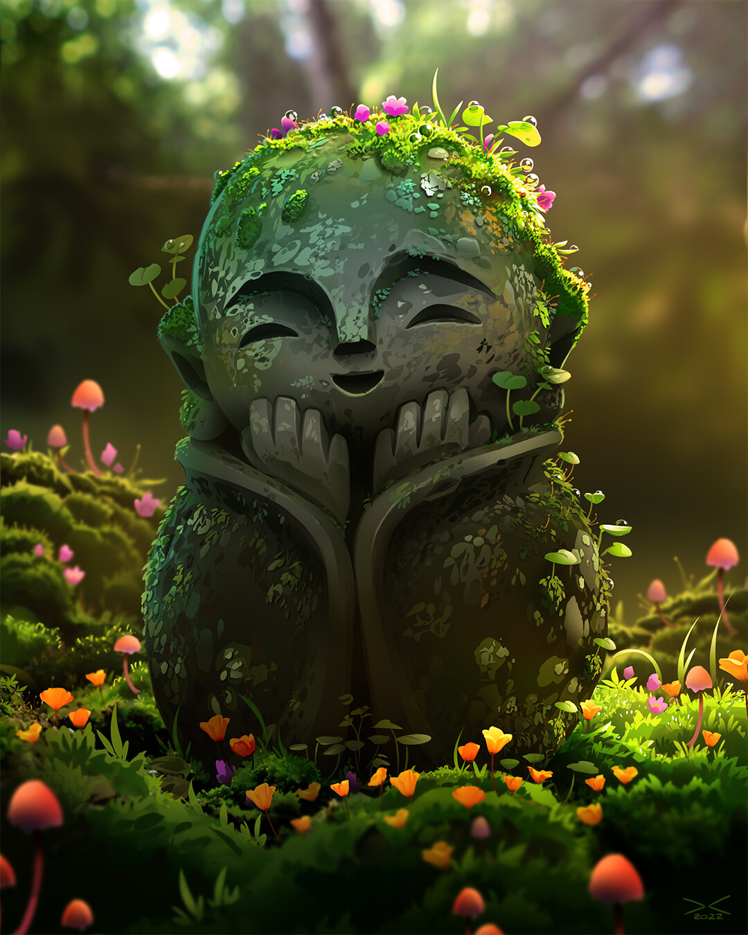 ArtStation Jizo Statue