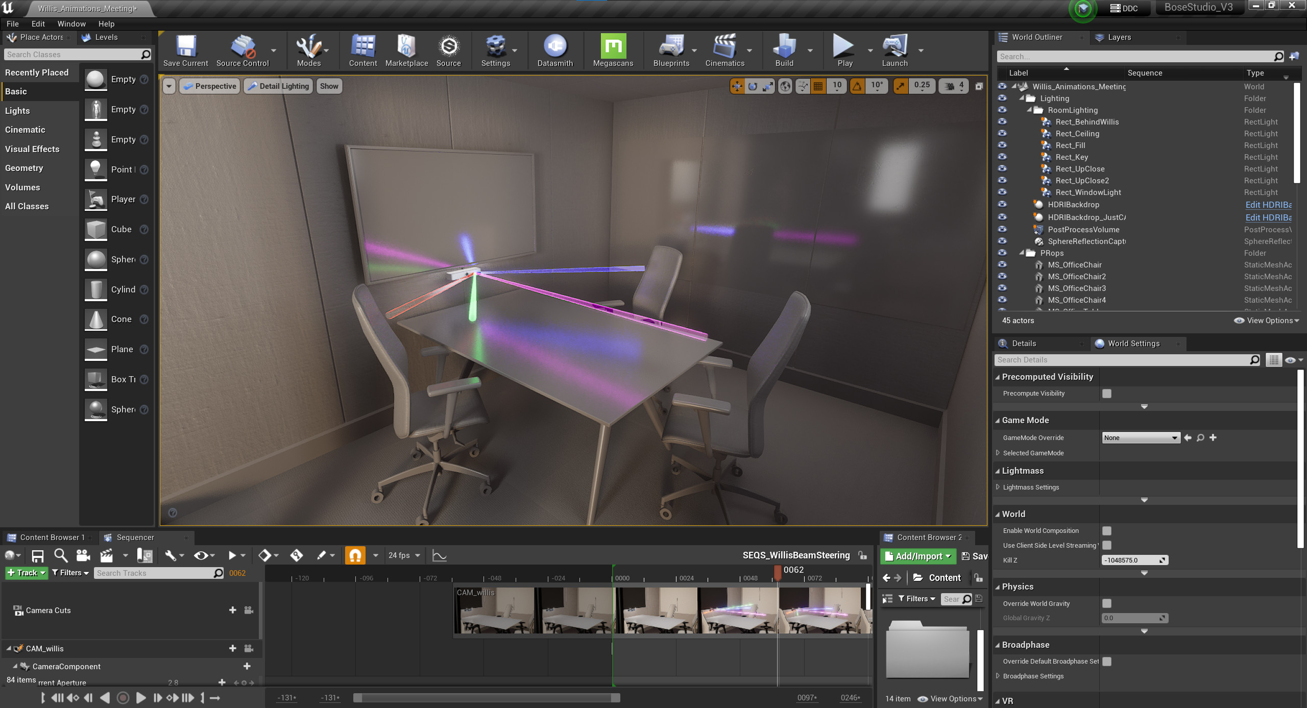 Detailed lighting
