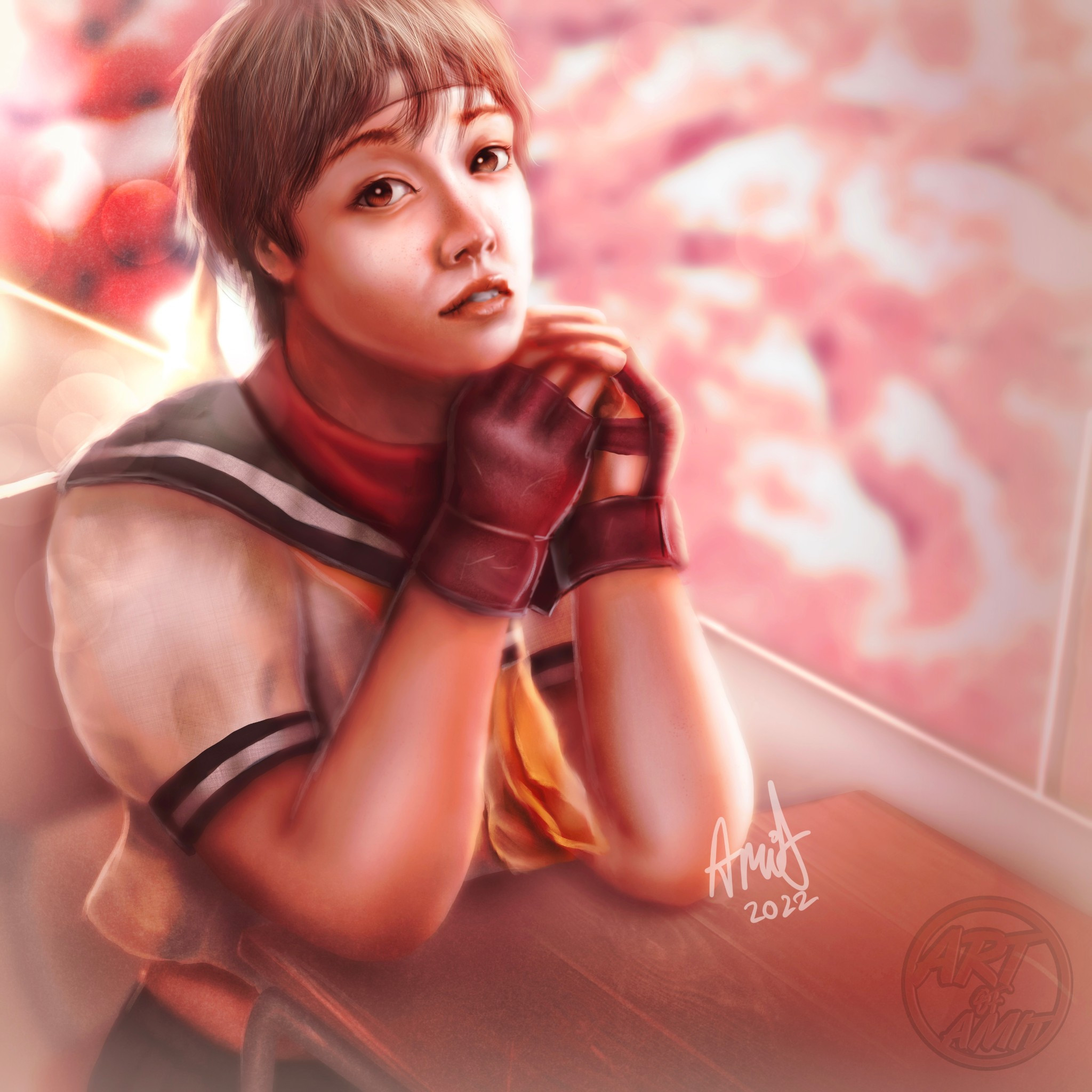 Fan art of Sakura from street fighter 