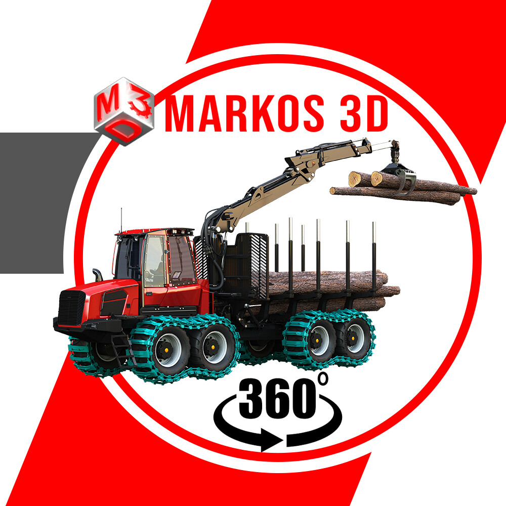 875 Forwarder 3d Model | Markos3d | 360 Degree