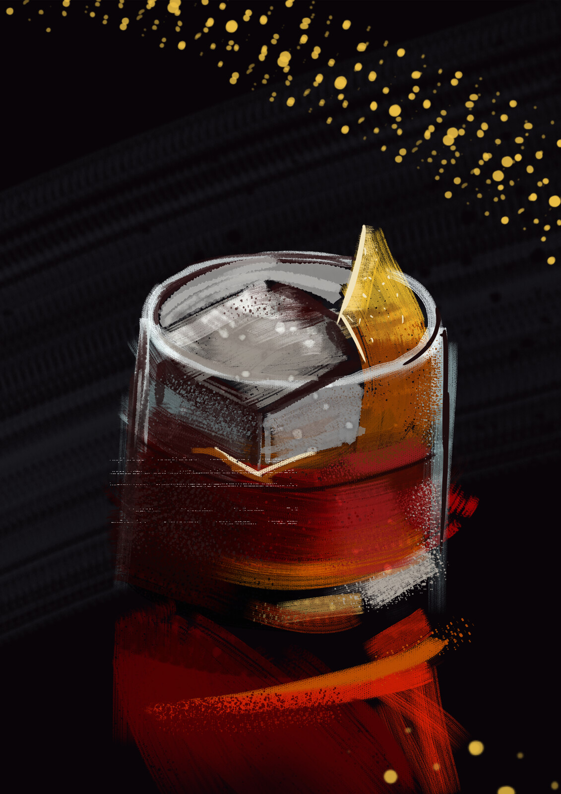 Cocktail Poster - Boulevardier