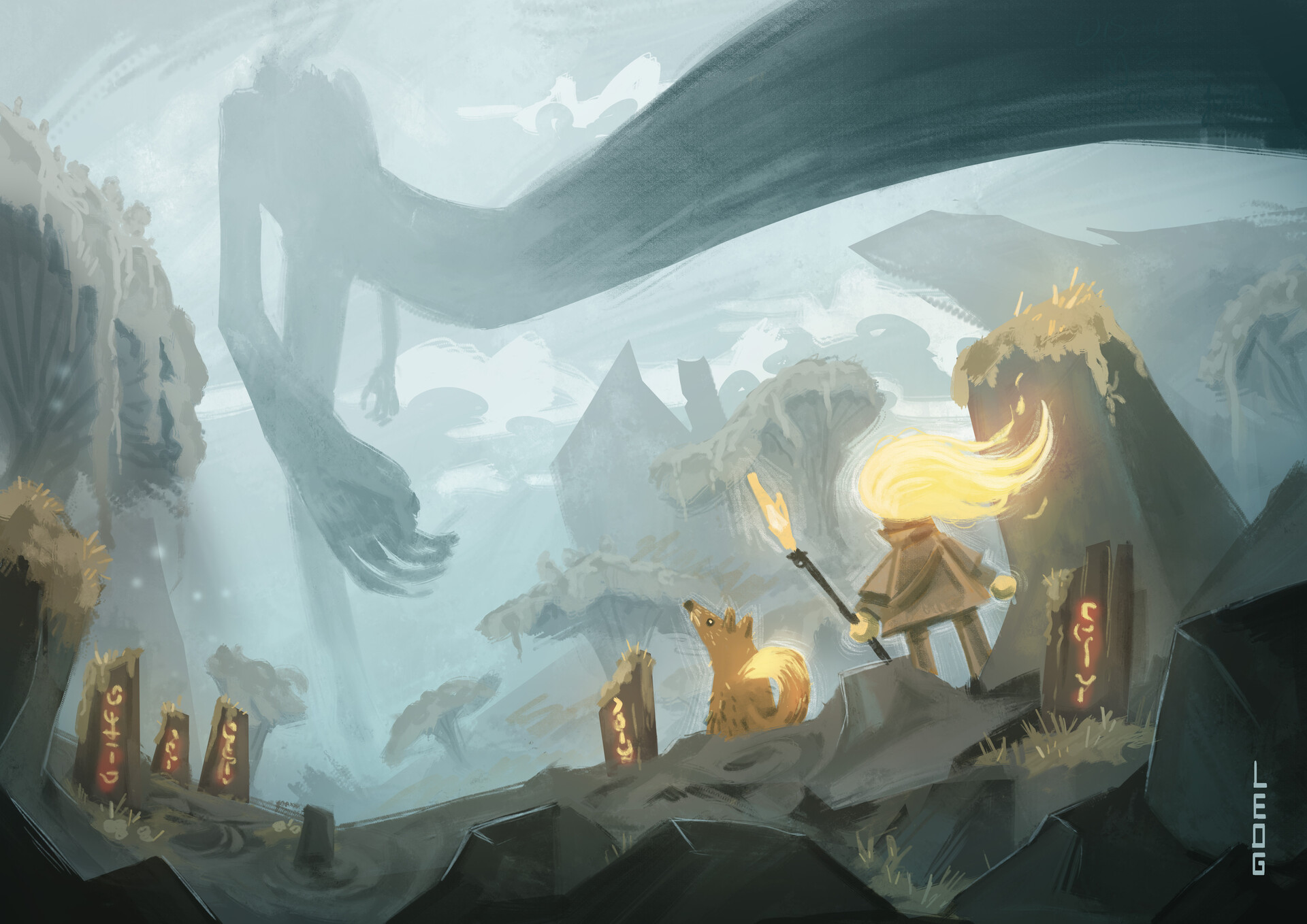 ArtStation Living among the giants