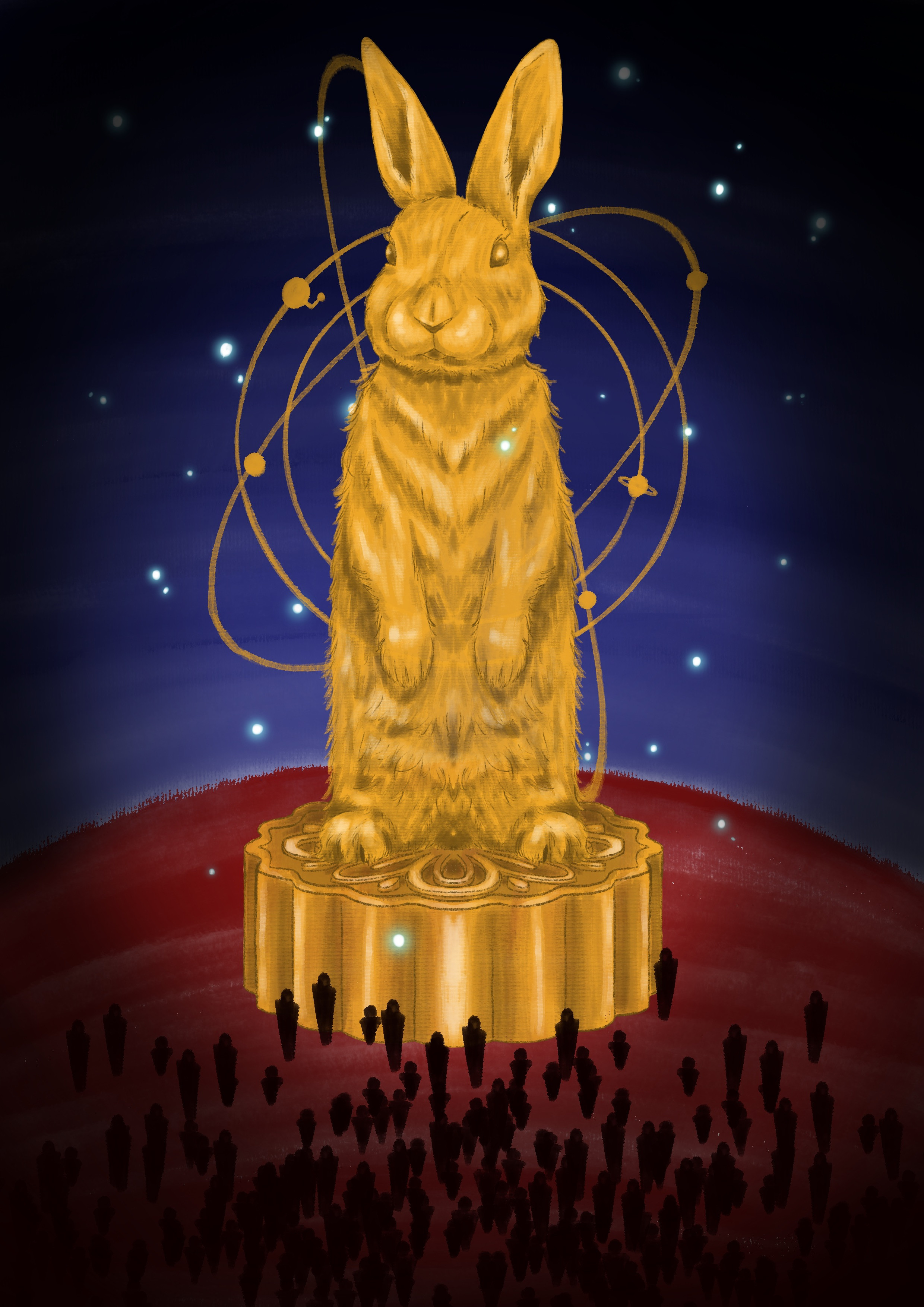 Lunar Rabbit Statue Environment Concept