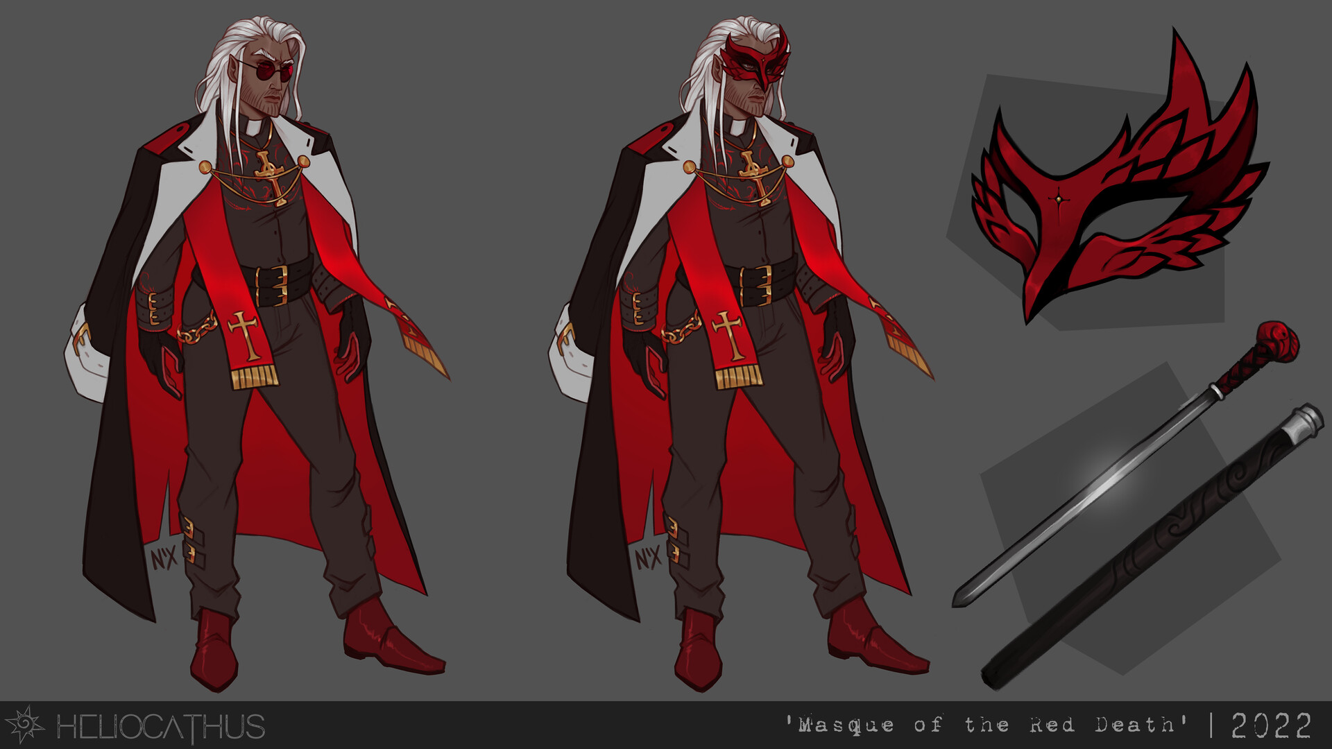 ArtStation - Masque of the Red Death - character design commission