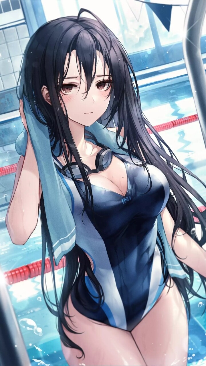 Anime girl sale bathing suit