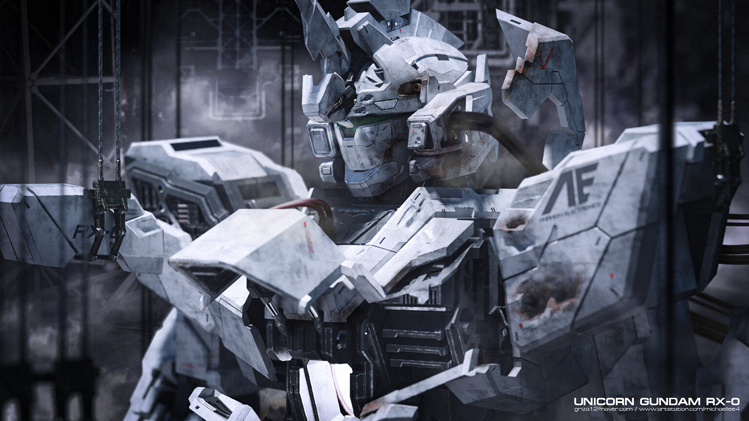 Artstation Gundam Unicorn Rx 0
