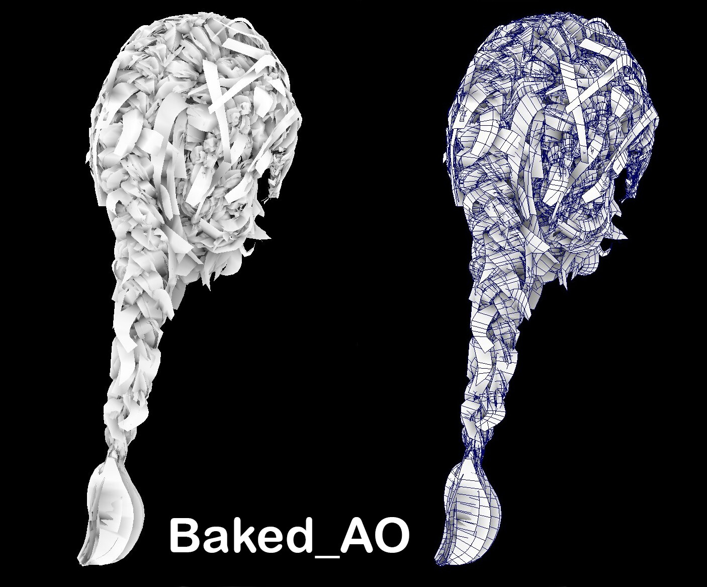 Baked the AO Information to the vertexes. You can paint or bake using 3d package