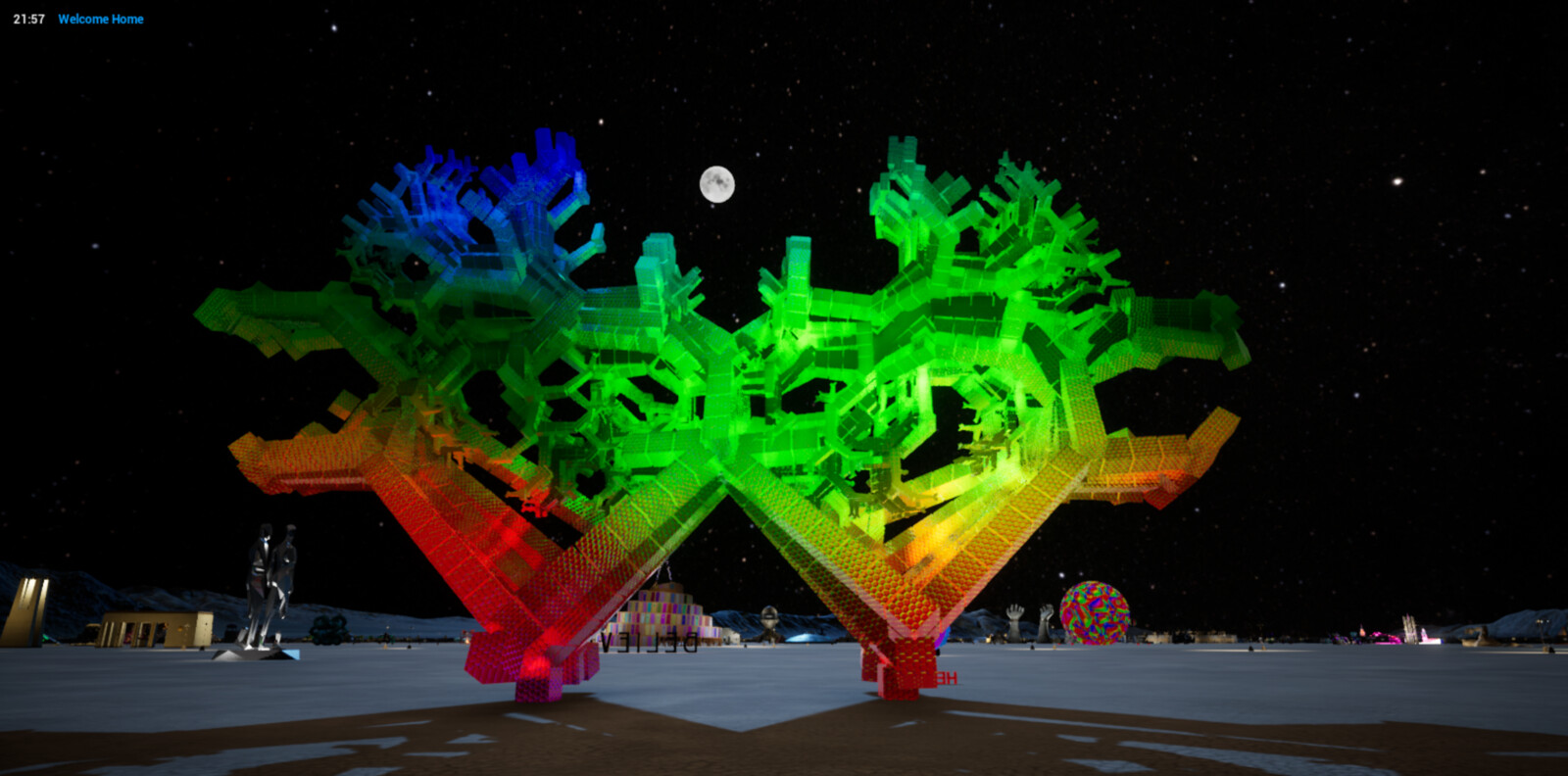 HexaLove 3D Art Structure