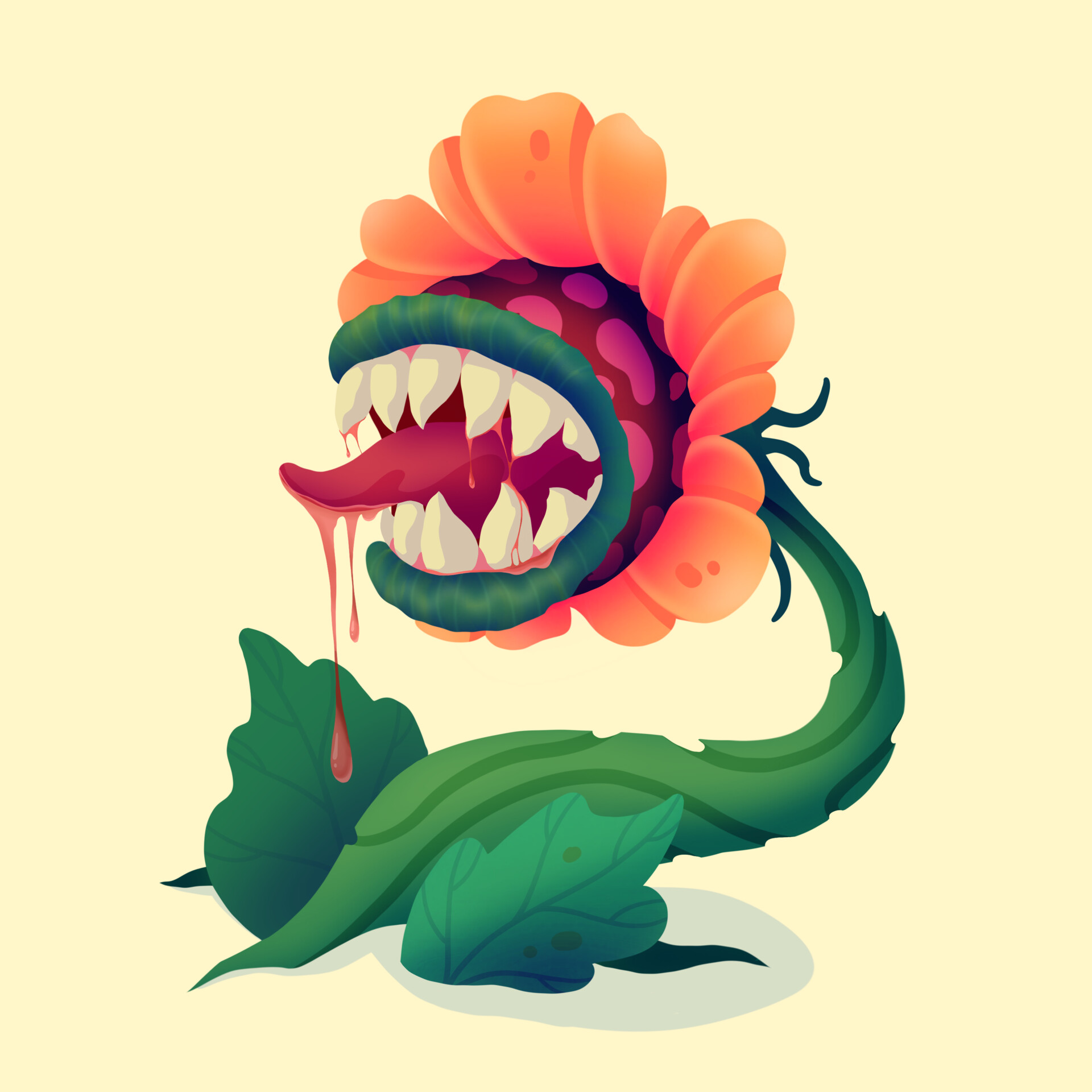 ArtStation Evil flower