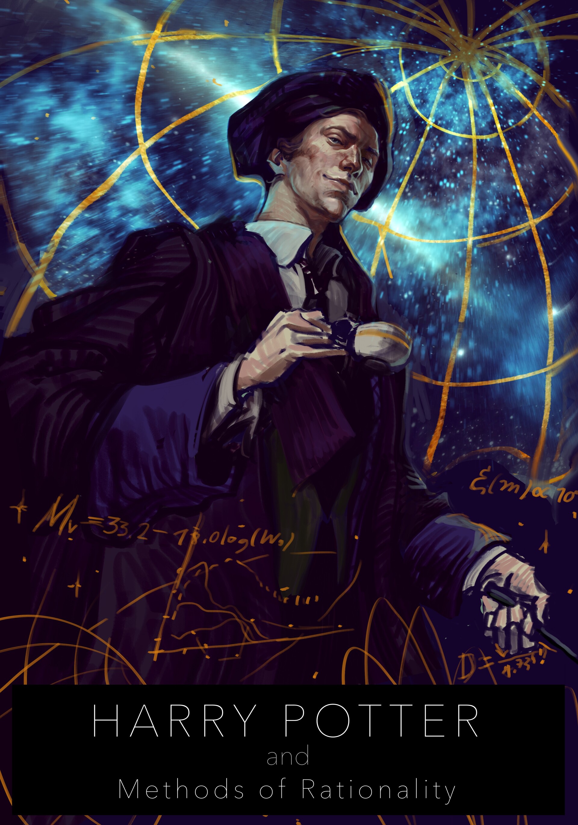 ArtStation Professor Quirrell HPMoR illustration