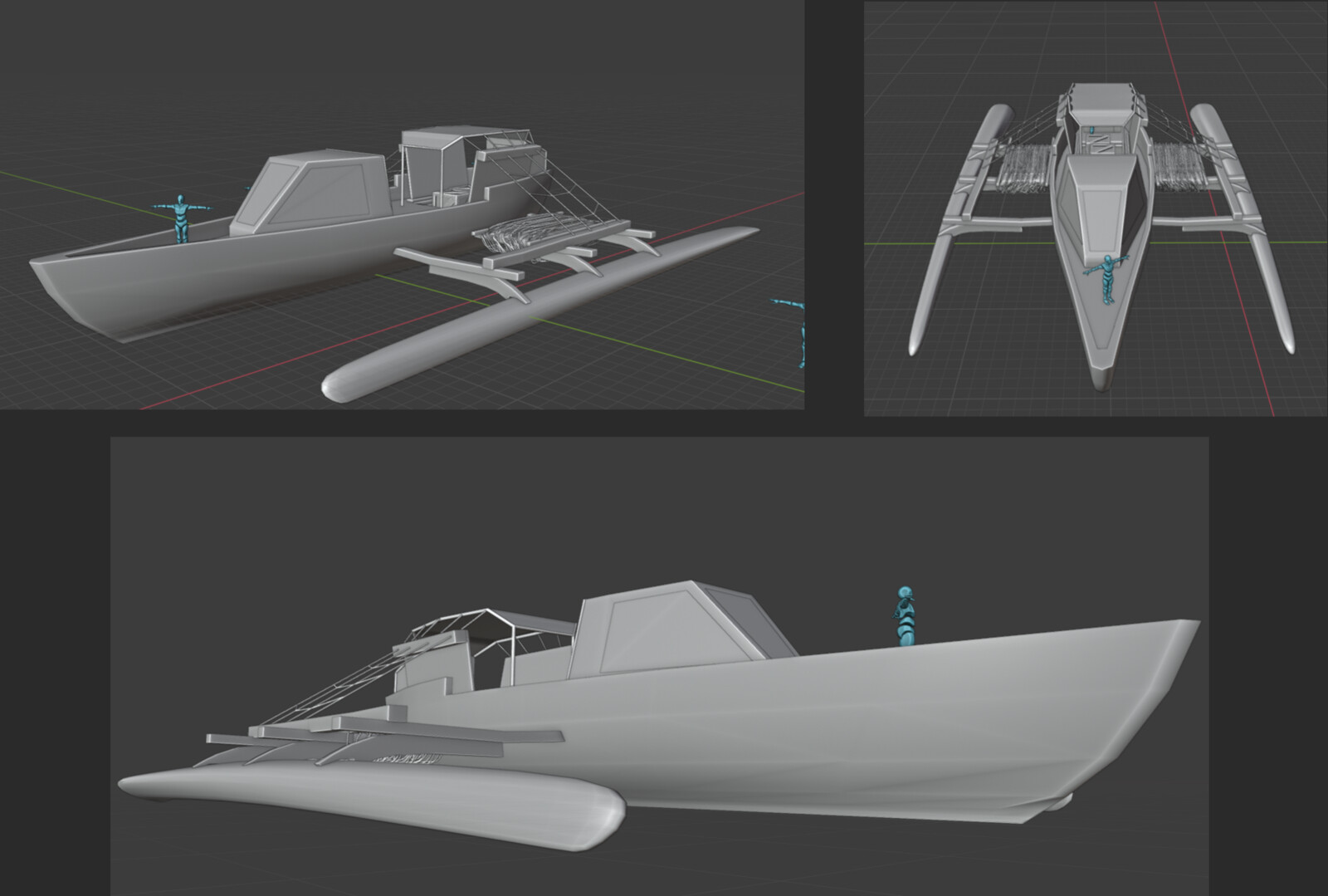 Boat concept 3D sketch