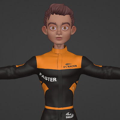 Character Design - F1 Driver - Blender