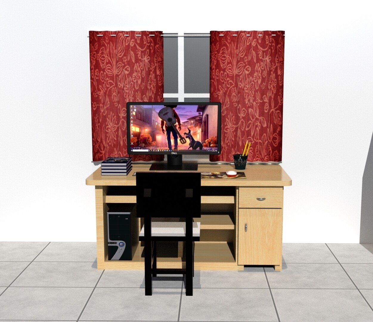 ArtStation - Computer Table Setup