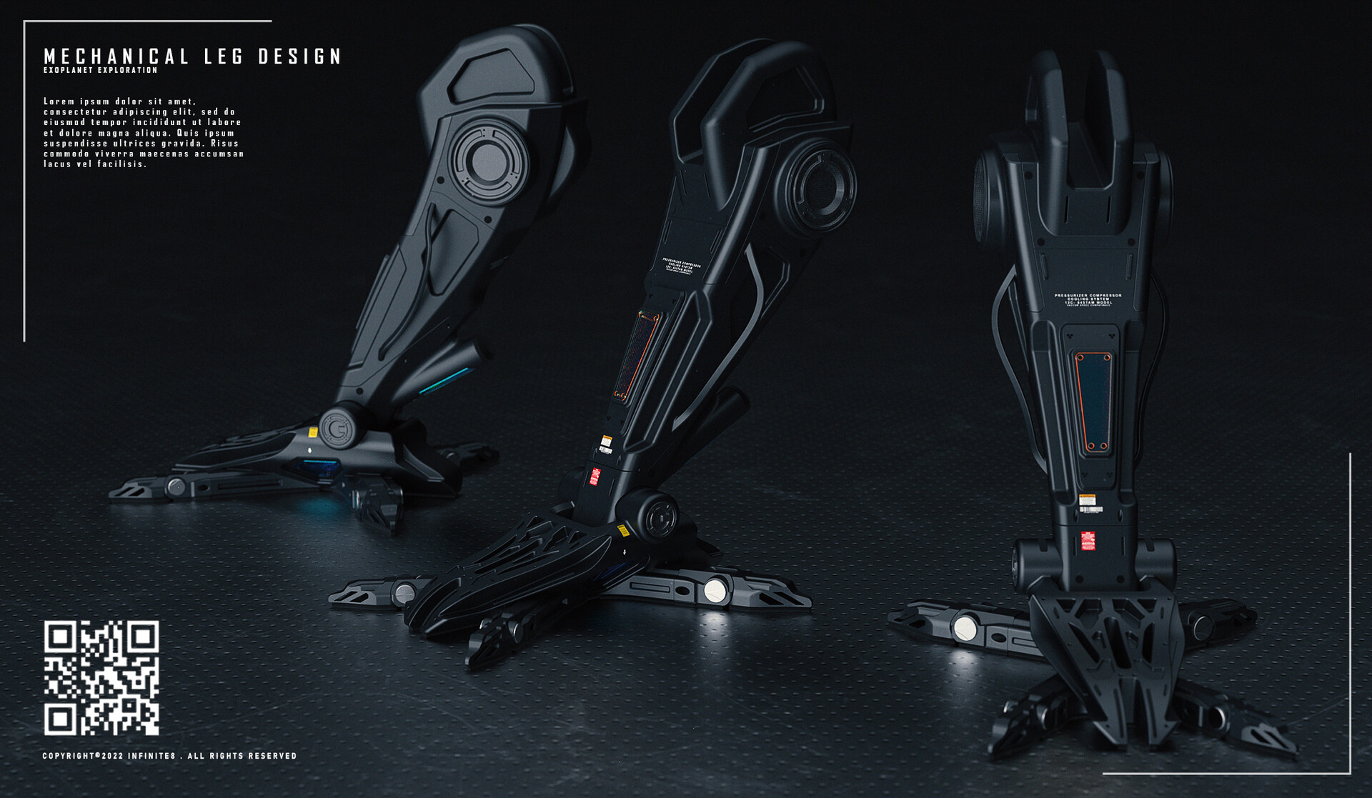 ArtStation Mechanical leg design