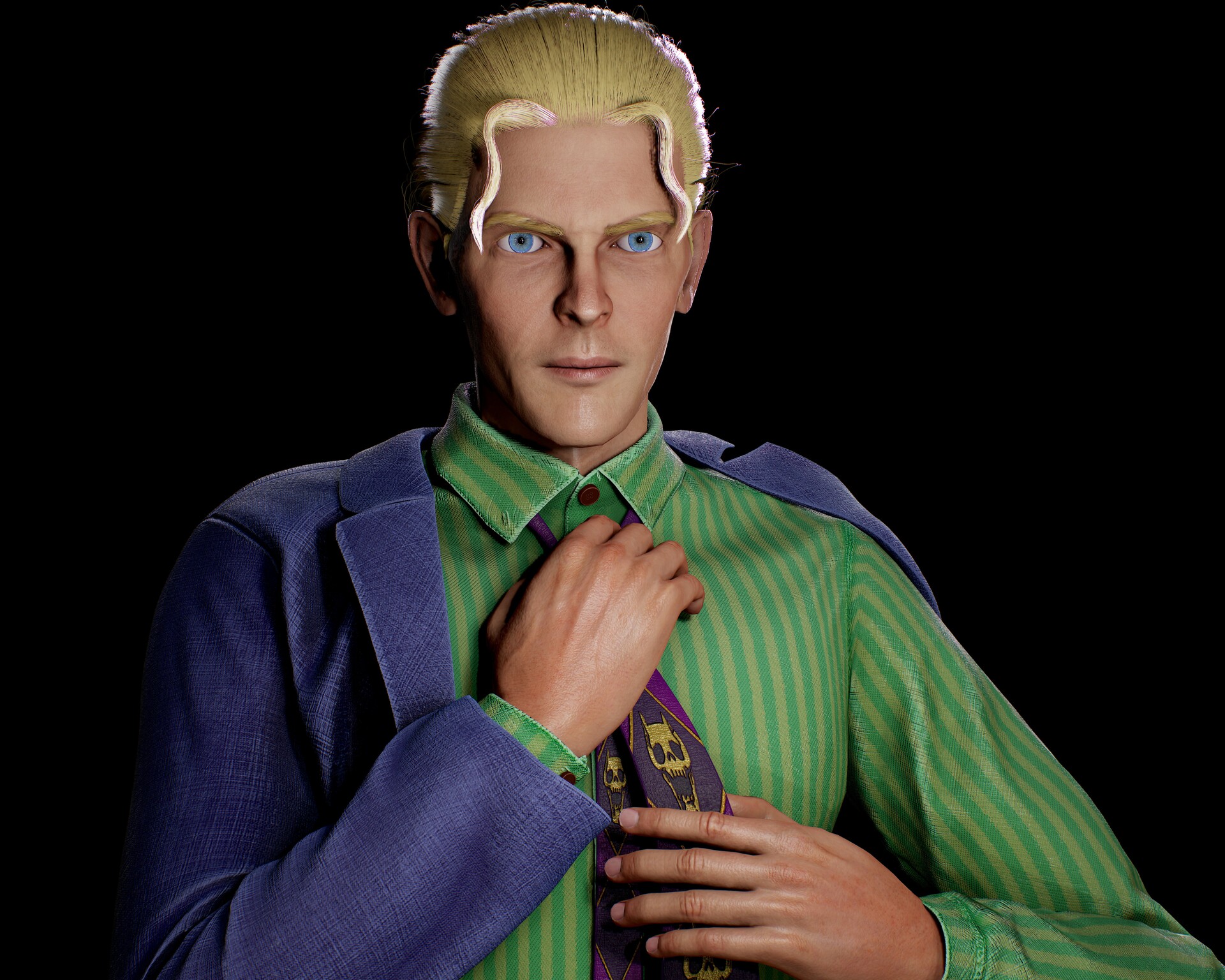 ArtStation - Real-time Kira Yoshikage fan art