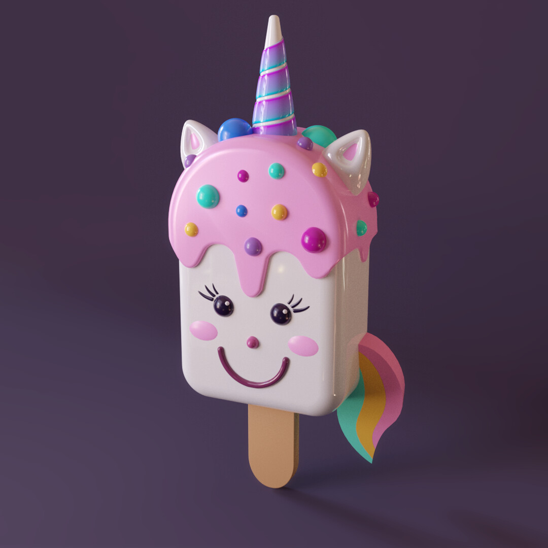 ArtStation Unicorn Ice Cream