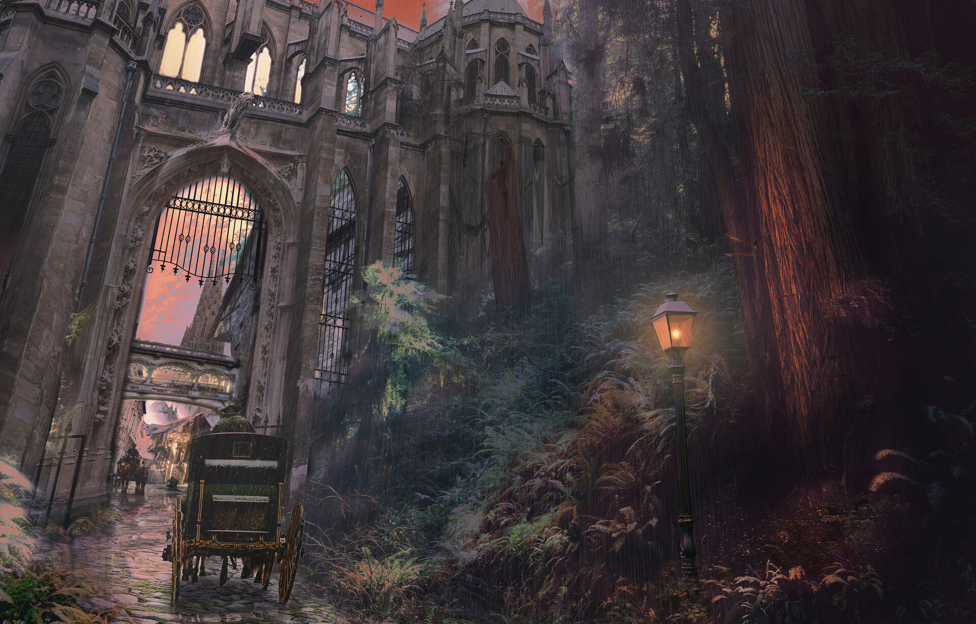 ArtStation - Fantasy City, visual reference