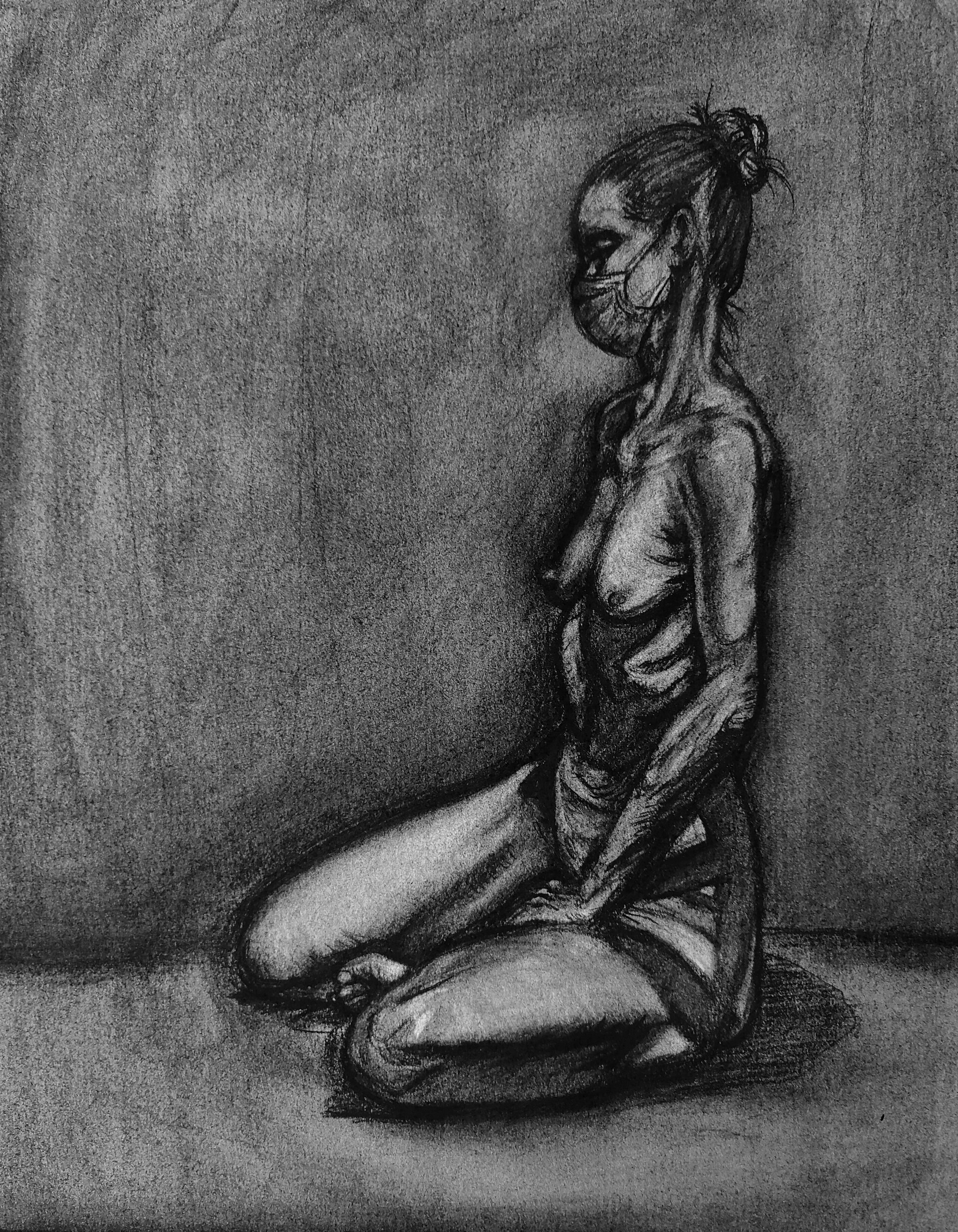 charcoal figure drawing