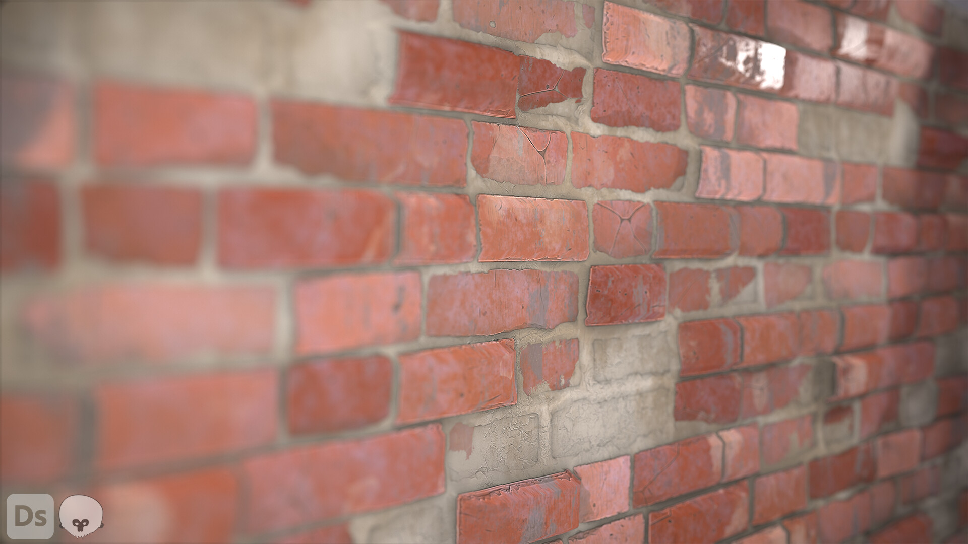 ArtStation - Brick Wall - Substance Designer