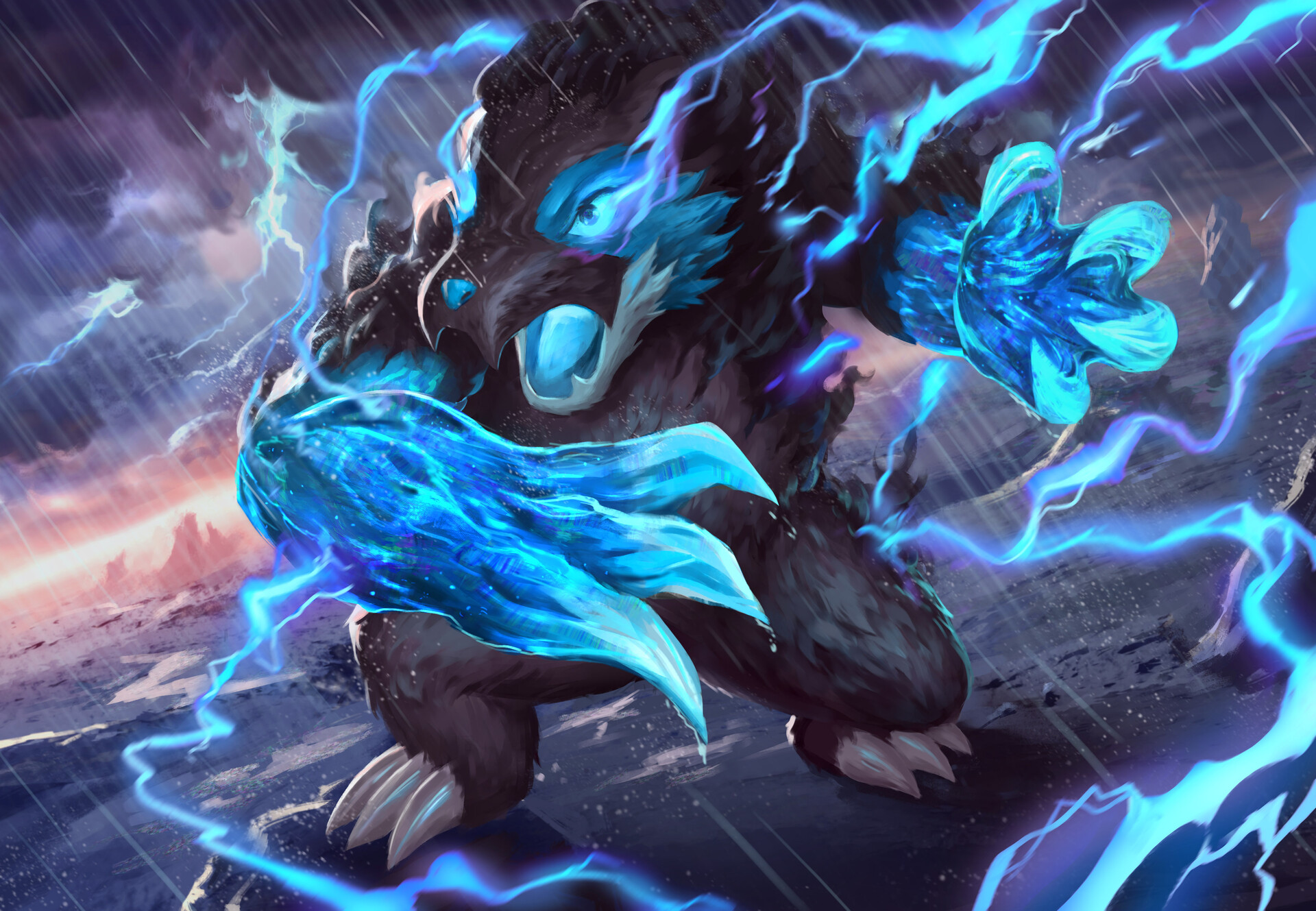 Thundering Raiju · Kamigawa: Neon Dynasty (NEO) #166
