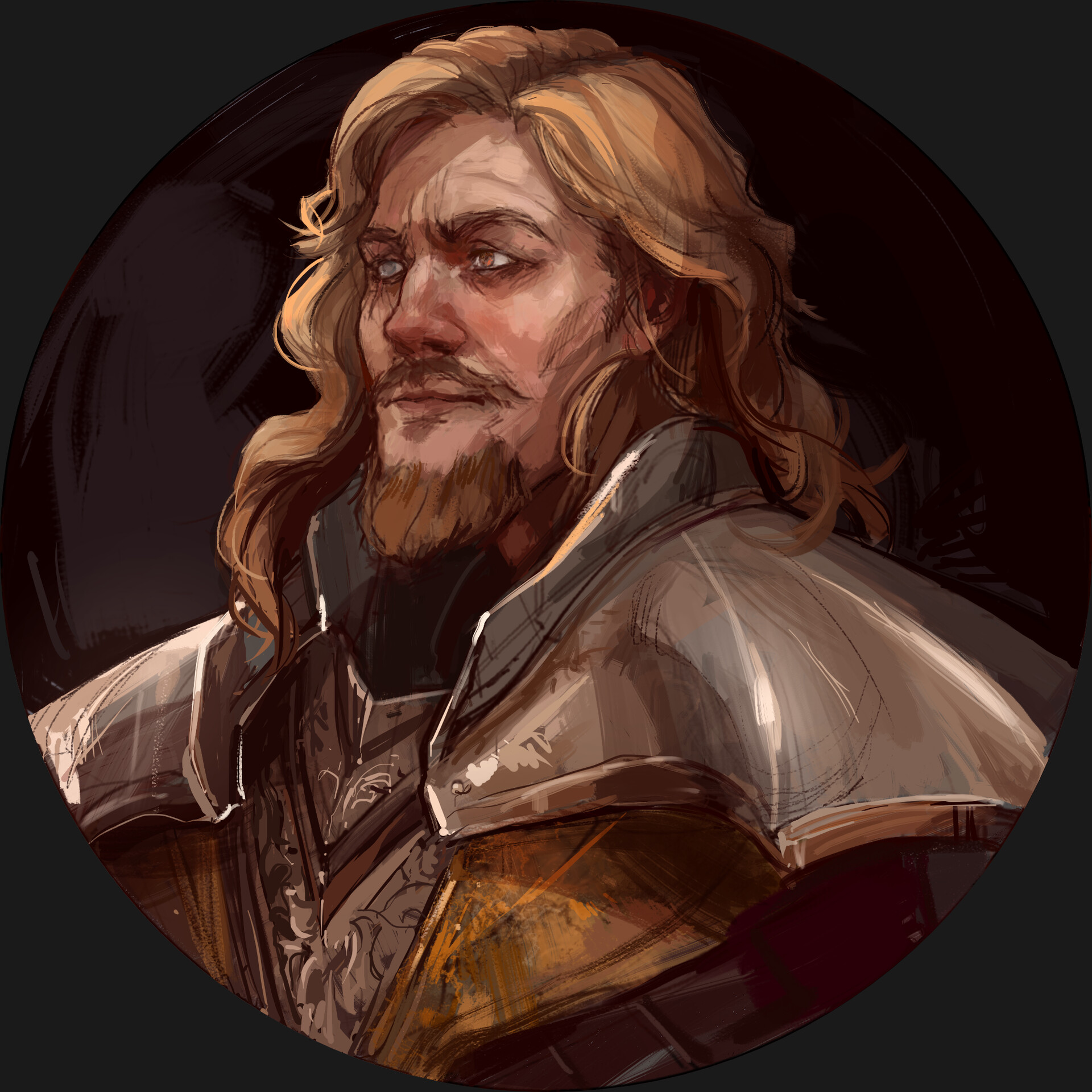 Artstation d d npc character design guard captain token