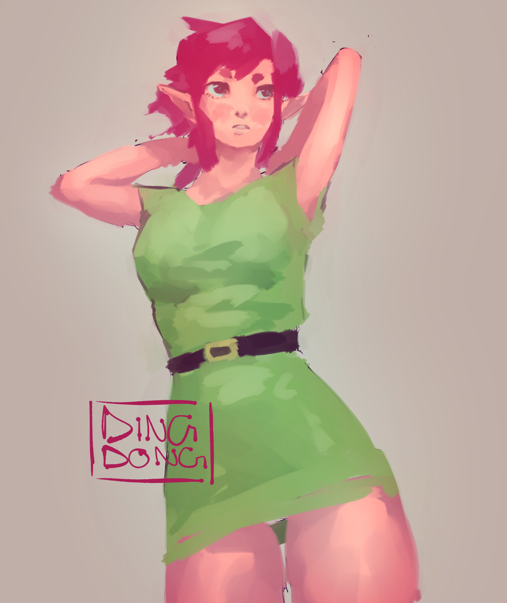 ArtStation pink hair link