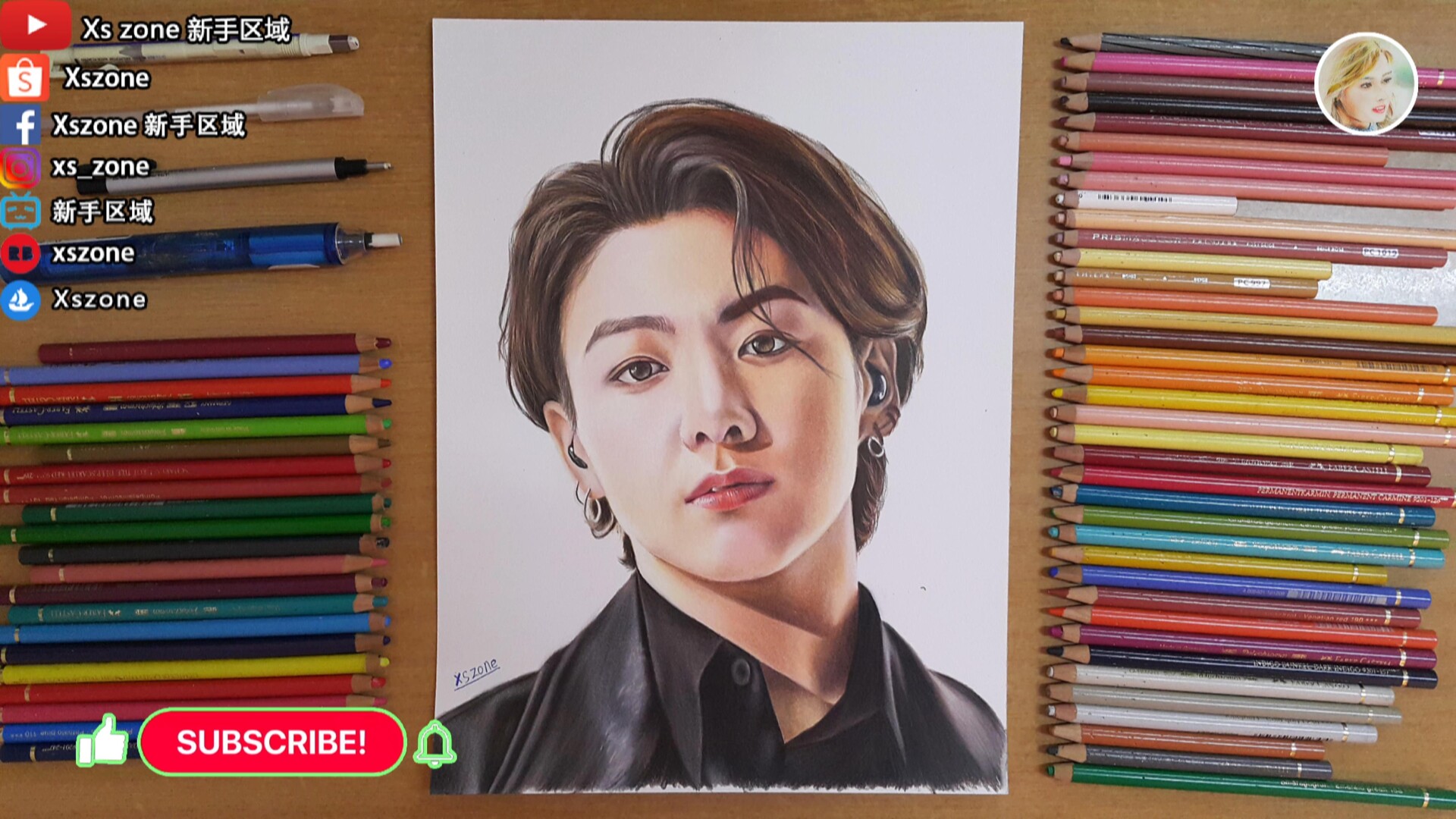 「新商品」に関するプレスリリース ArtStation 防弹少年 Drawing Pencil Coloured Jungkook - BTS - 絵画
