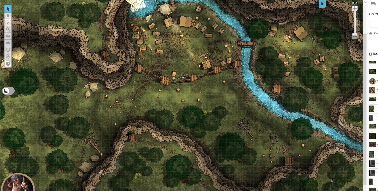 Roll20 Free (this actually a 480 x 160 map)
