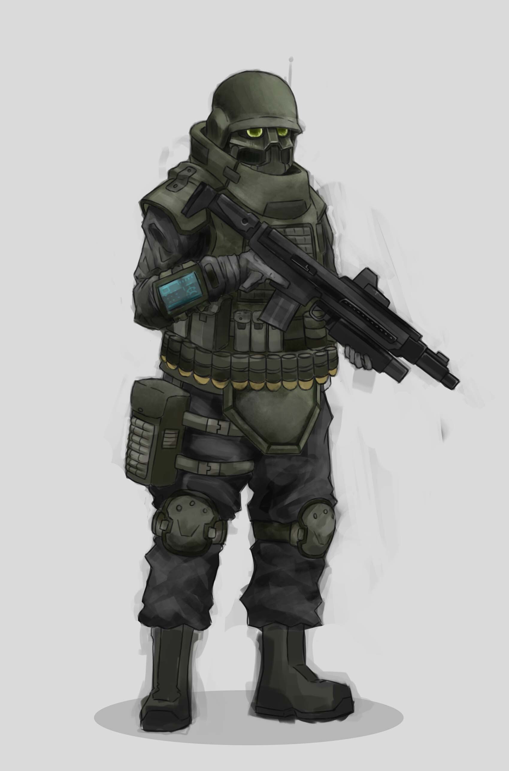 ArtStation - Soldier concept