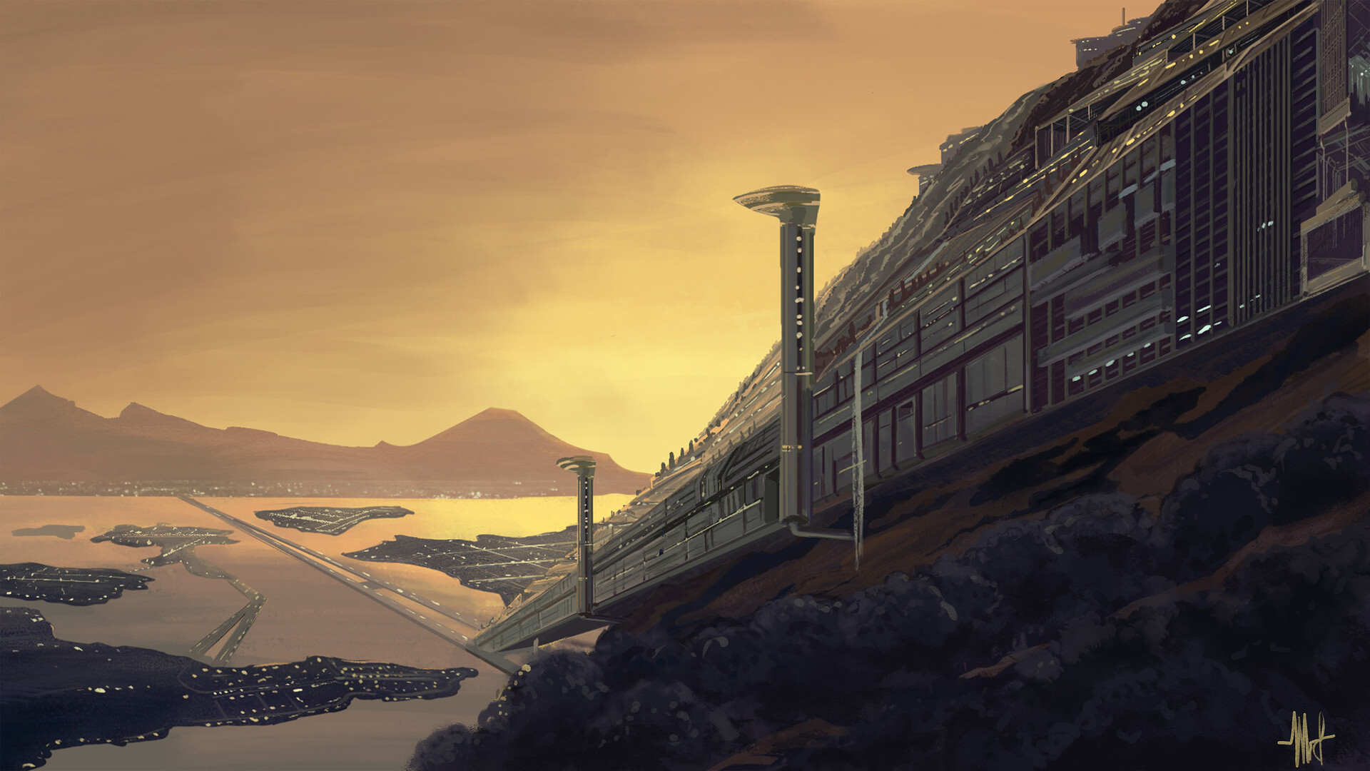 ArtStation Tube city