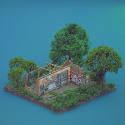 Ruins - Iso 3D Art