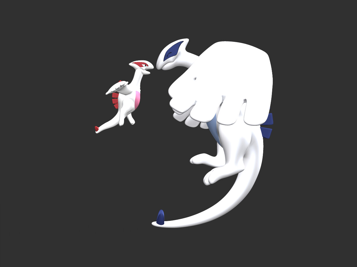 ArtStation - Lugia Shiny - Reproduction Pokemon