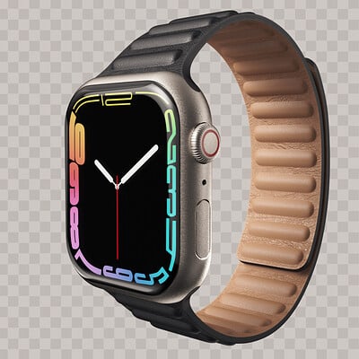 3D modeling & texturing of an Apple Watch 7