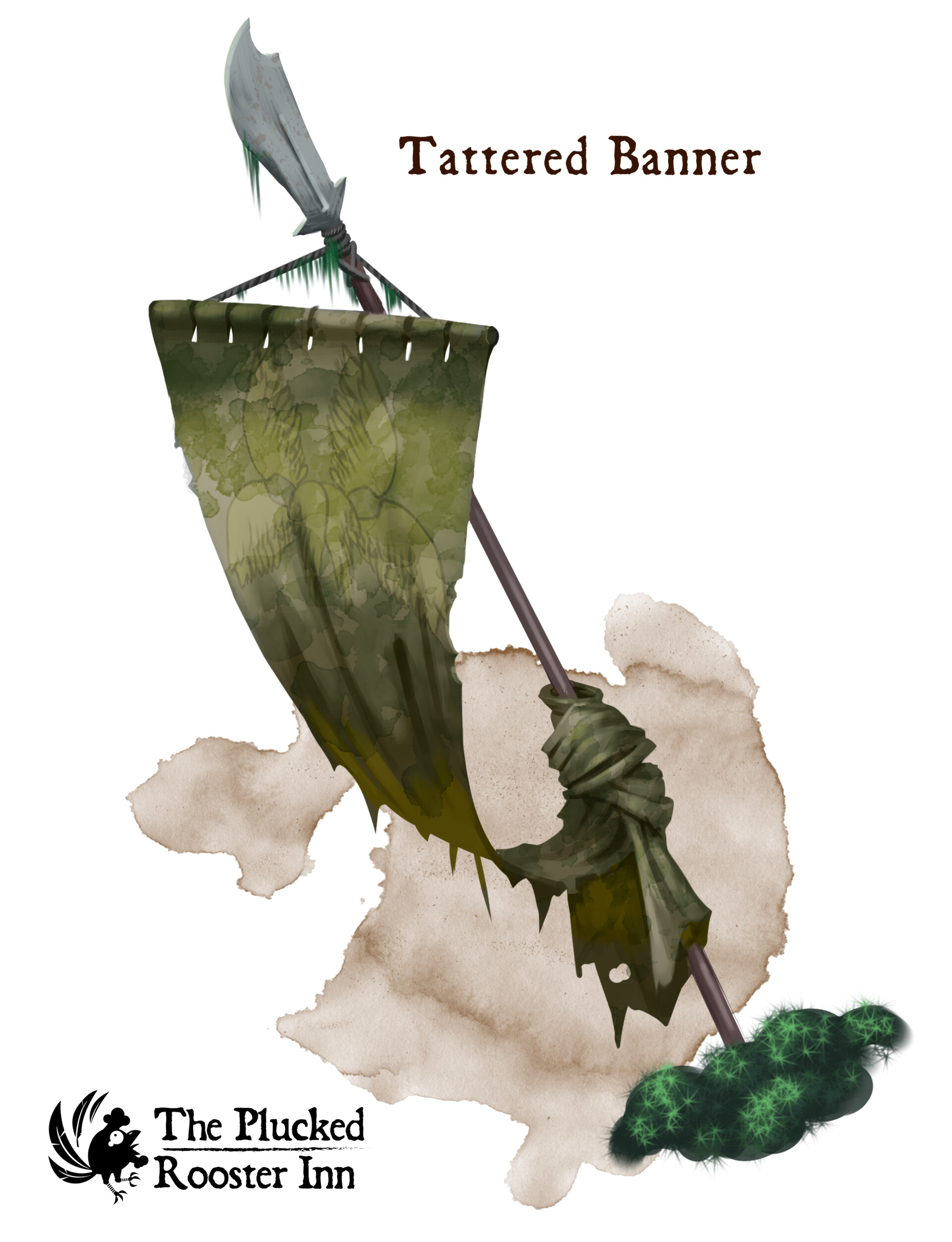 tattered scroll banner