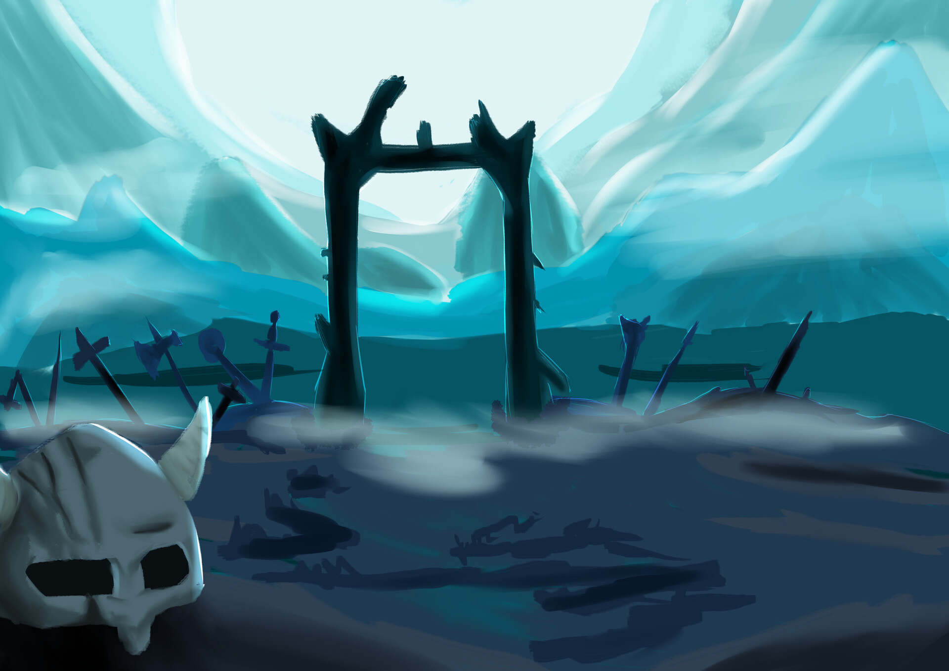 ArtStation - 1 hour background practice