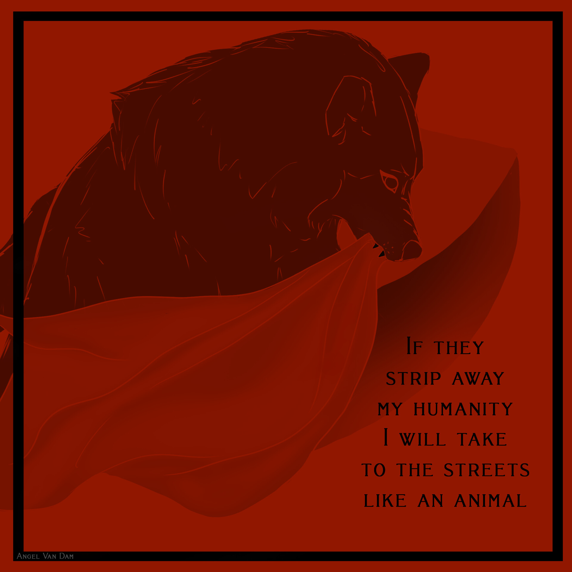 ArtStation Handmaid's wolf I Dissent