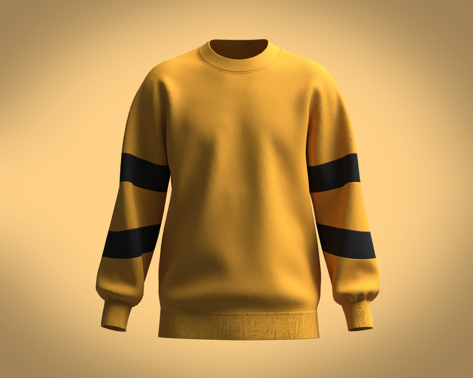 ArtStation - Mens Yellow Sweat shirt