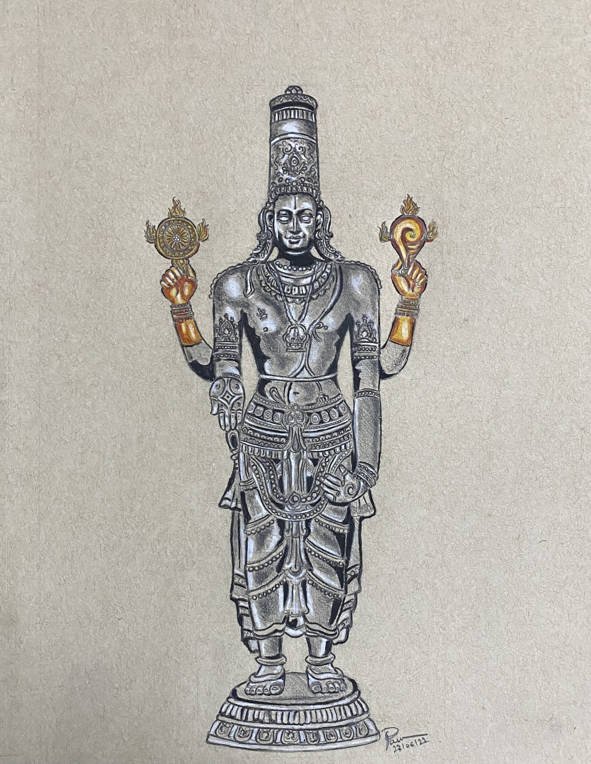 ArtStation Lord Venkateswara sketch🙏🏻