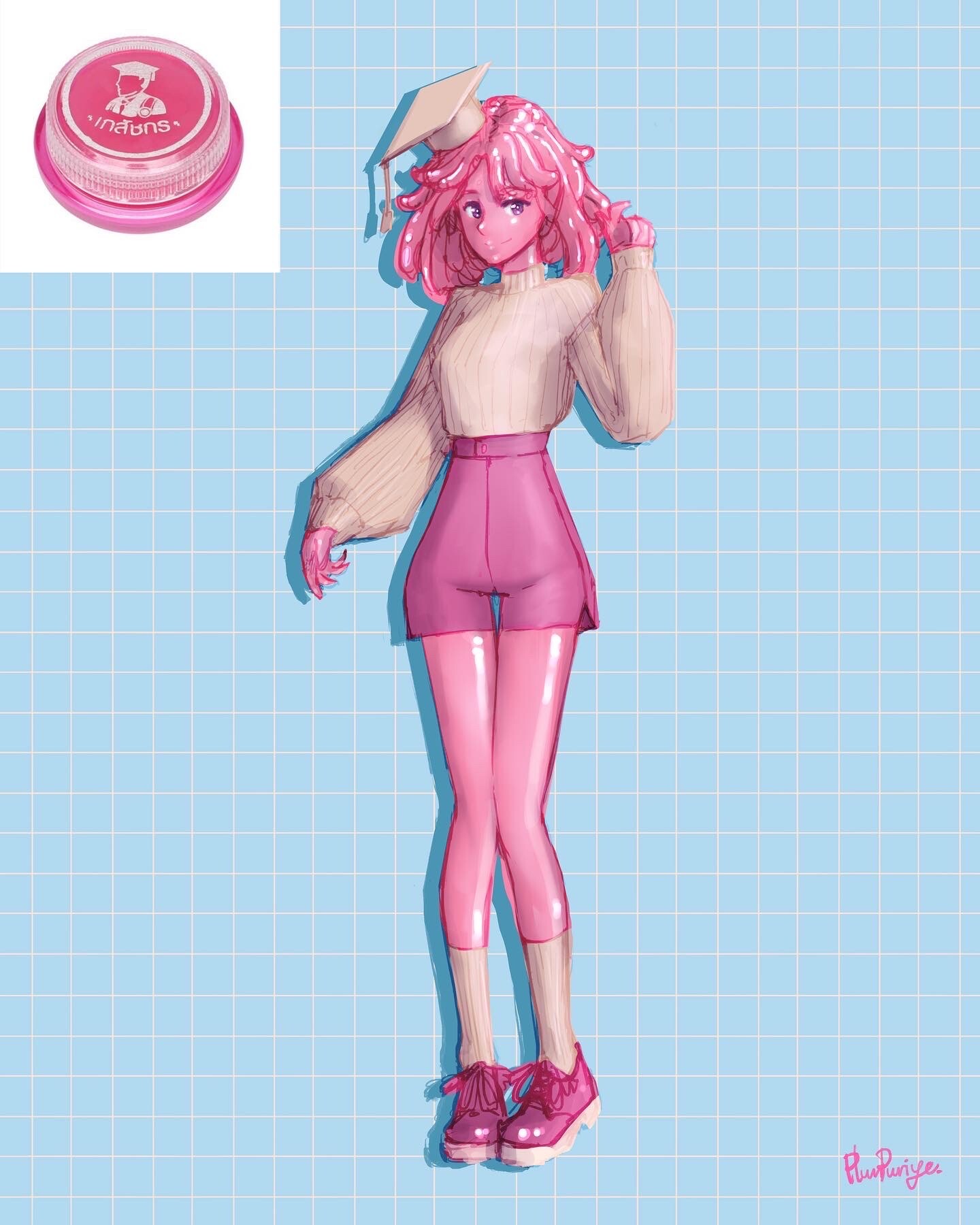 ArtStation Lip gloss girl