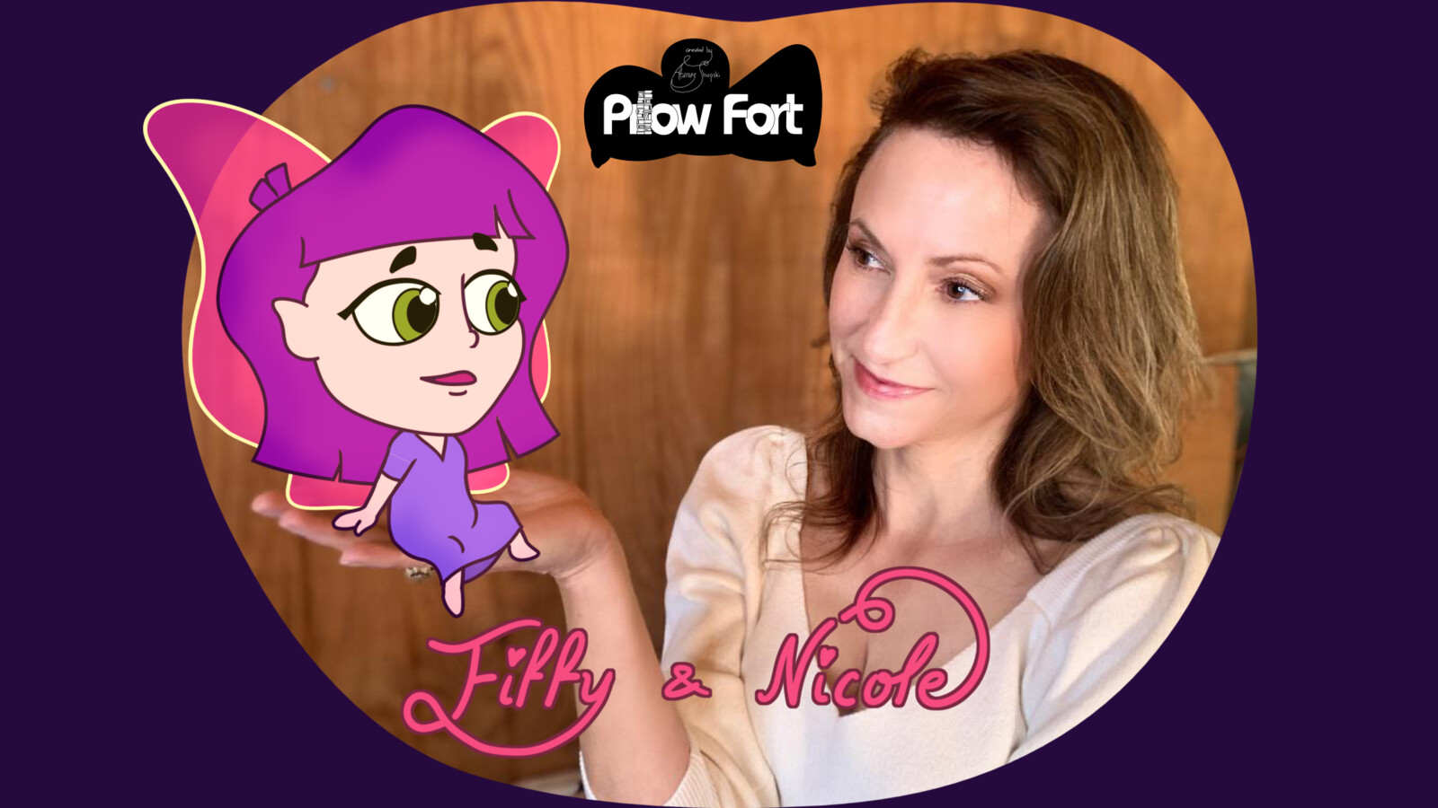 Fiffy with her voice actress Nicole