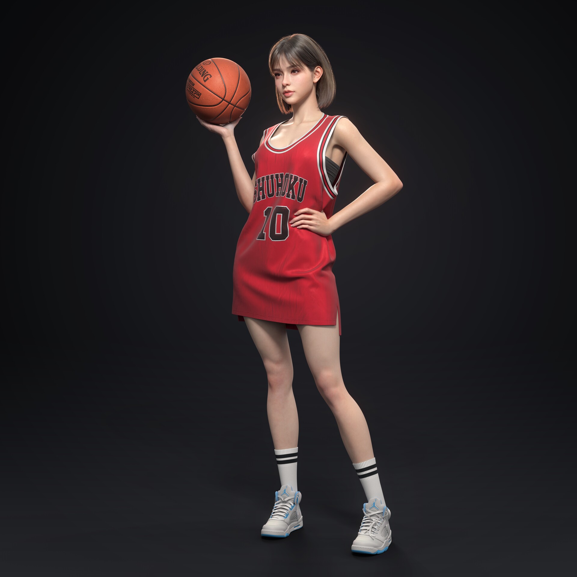 ArtStation - Slam Dunk_赤木晴子