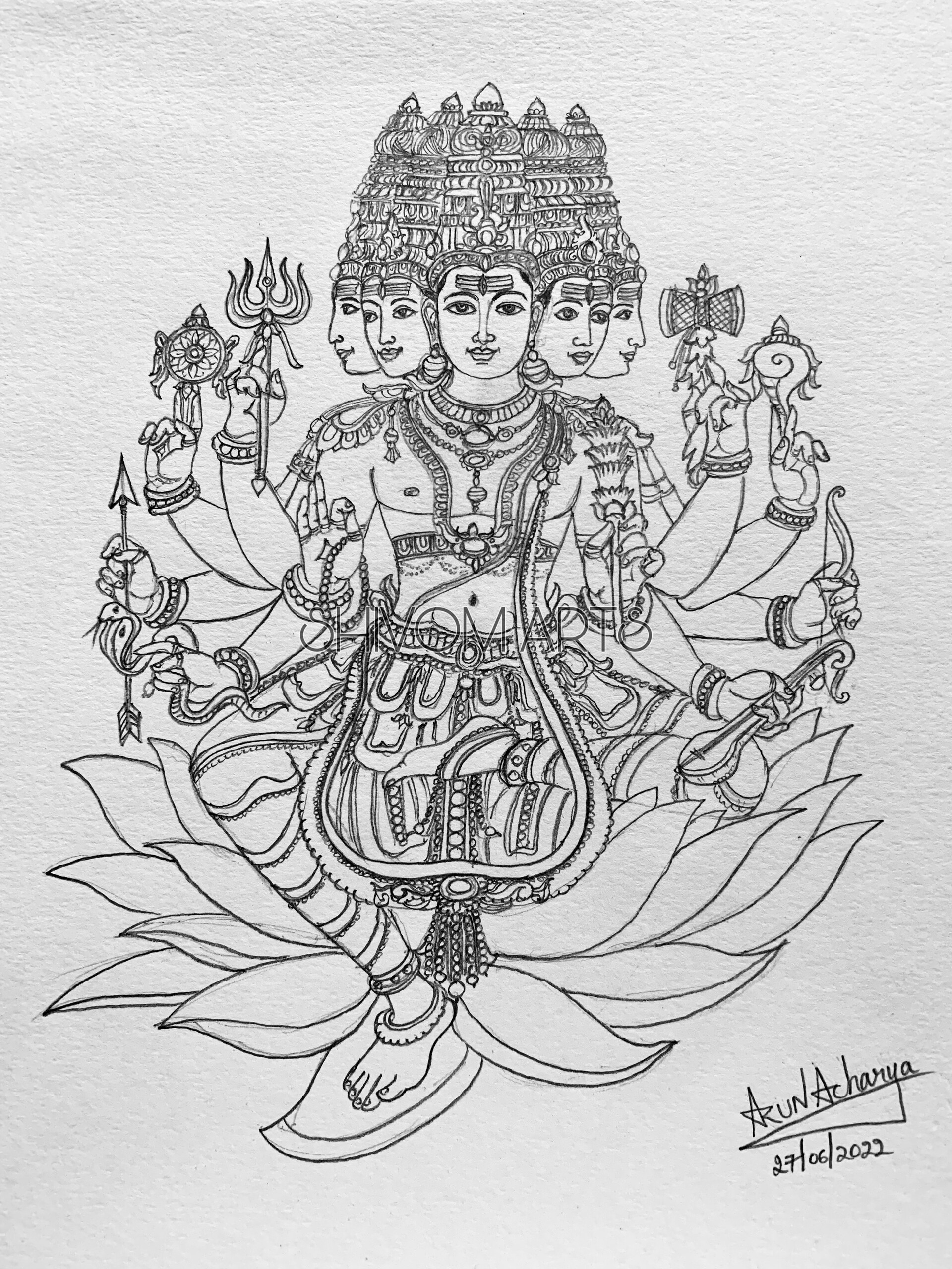 Discover more than 135 vishwakarma drawing easy best - vietkidsiq.edu.vn