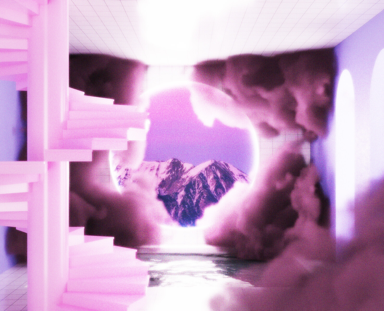 Image tagged with clouds pink aesthetic dreamcore on Tumblr